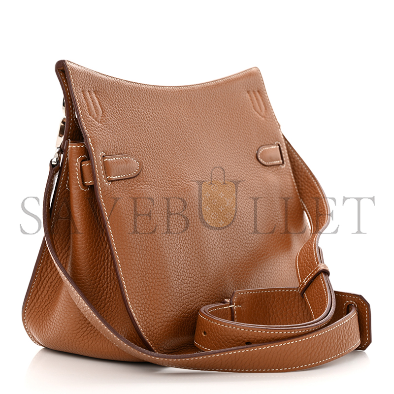 HERMÈS GOLD CLÉMENCE JYPSIÈRE 28 (28*22*12cm)